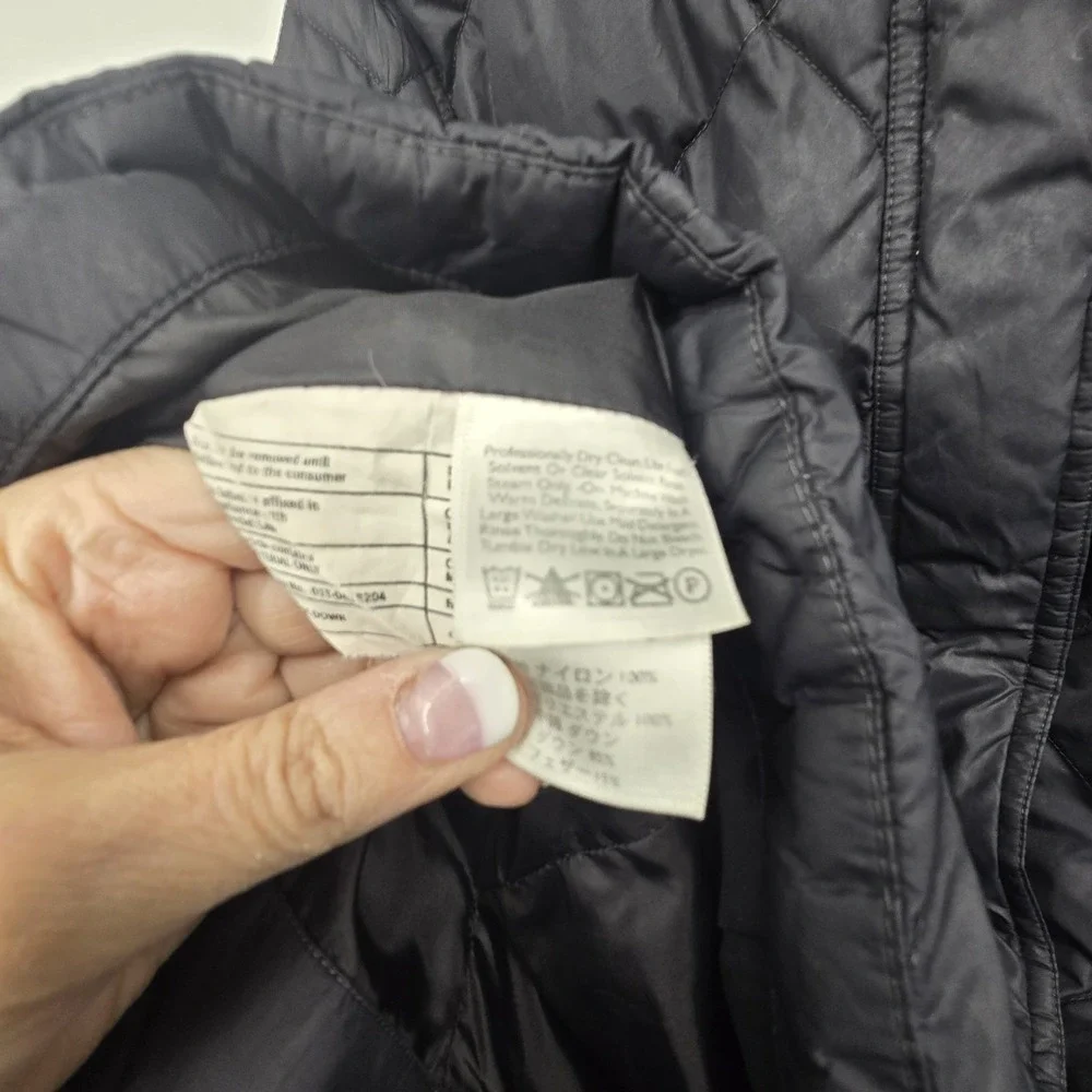 Eddie Bauer EB 700 Full Zip Quilted Down Puffer Vest Women's XXL Black Outdoor - Picture 7 of 14